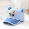 Chapéu Estilo Coreano Atacado para Crianças de 2-6 Anos Boné com Aba Desenho de Carro Ursinho Super Fofo Boné de Baseball para Bebê Primavera e Outono