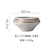 Cerámica Estilo Japonés Vajilla Tazón Cónico Tazón Avanzado para Postre Tazón de Arroz Comercial Tazón Profundo Simple Tazón Salah Tazón Creativo para Sopa