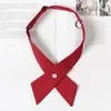 Corbata Jk Borgoña para Mujer, Estilo Japonés, Corbata de Rayas Perezosas Sin Nudo, Uniforme Académico, Foto de Graduación, Accesorio de Uniforme Escolar