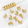 Cuentas de doble agujero de malta dorada real con baño de cobre, retención de color, accesorios para pulseras, collares, pendientes hechos a mano, materiales para joyería