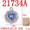 Venta Directa de Fábrica Moda Trendy Pulsera Cadena Clavícula Accesorios Micro Incrustaciones Cristal en Forma de Corazón Placa de Flor Octagonal Accesorios de Aleación