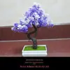Nova Flor Artificial Pequeno Bonsai Flor Artificial Decoração de Escritório Decoração de Móveis Conjunto de Flores Artificiais Artesanato