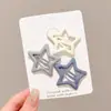 Presilha de Cabelo Infantil em Formato de Estrela Gota d'Água para Meninas, Novo Modelo 2026, Não Danifica o Cabelo, Presilha para Franja Lateral, Acessório de Cabelo, Adorno de Cabeça para Meninas