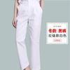 Pantalones de enfermera blancos verano Hospital doctor rosa azul verde bolsillo oblicuo cintura elástica overol de enfermera doctor pantalones