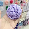 Estilo Coreano Telas de Seda y Satén Flor de Tela Flor de Rollo Rosa Accesorios Florales Accesorios para el Cabello DIY Diademas para Niños Accesorios Florales Pequeños Hechos a Mano Accesorios para Ropa