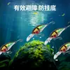 Señuelo minnow de doble natación con pala grande, señuelo flotante estilo roca transfronterizo pequeño y gordo, señuelo de dos secciones para agua dulce y salada de lanzamiento largo