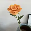 Flores Artificiais Laranja Outono Laranja Casamento ao Ar Livre Casamento em Casa Salão de Casamento Flores Falsas Flores de Seda Atacado Laranja Brilhante