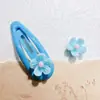 Popular Flor de Cinco Pétalas Colorida Sólida 3D para Unhas, Clip de Unha e Cabelo Fofo e Versátil DIY para Unhas Materiais Artificiais Atacado