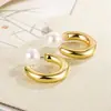 Pendientes de Aro Lisos Curvos en Forma de C para Mujer 2024 Estilo Caliente Moda Únicos Pendientes Versión Coreana Mismo Estilo que los Bloggers de Dongdaemun