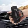 Novo Suporte para Celular de Saída de Ar de CD Universal com Três Engrenagens Horizontais Suporte de Carro Suporte de Celular para Carro