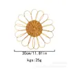 Decoração de Parede Rattan Boêmia Nórdica Ornamento de Parede Redondo para Casa de Hóspedes Sala de Estar Decoração para Pendurar na Parede