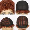 Europa y Estados Unidos Transfronterizo Peluca de pelo corto rizado 350# para mujer Pelucas africanas rizadas pequeñas esponjosas venta al por mayor