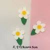 Linda Flor de Fresa Flor de Tela Muñeca Diadema Accesorios Accesorios DIY Tocado Pasador Accesorios para Zapatos y Calcetines