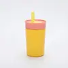 Taza de Paja Transfronteriza, Taza Térmica de Aspecto Elegante, Taza de Café de Acero Inoxidable, Taza de Agua, Taza Mini de Bolsillo Portátil Personalizada para Exteriores