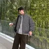 Chaqueta de moda transfronteriza a prueba de tres usos, cuello alto, acolchada, color liso, retro, deportiva, casual, de aviación, versátil, prenda de abrigo