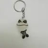 Noche de Navidad Calavera Jack Llorando Colgante Fluorescente Llavero de Halloween Llavero de Resina Navideña Venta al por Mayor