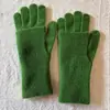 Guantes desmontables para mujer, cálidos de invierno, mezcla de lana, tejido de punto, color liso, doble propósito, dedos divididos, pantalla táctil, guantes de lana