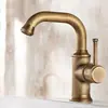 Grifo de Cocina de Cobre Estilo Retro Mid-Century de Bambú Individual para Agua Caliente y Fría Conexión para Lavabo de Balcón Lavadora Exterior Antihielo