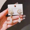 Pendientes Asimétricos de Plata 925 de Moda Elegantes Versátiles Pendientes Simples Distintivos Estilo Coreano Pendientes Populares en Internet Borla para Mujer