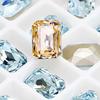 Dongzhou Cristal Vidrio K9 Broca Accesorios para Joyería DIY Broca de Fondo Puntiagudo Rectangular Octagonal Broca para Uñas de Color Fabricantes Venta al por Mayor