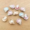 1 colgante de pulsera de concha de perla de la serie marina, accesorios de bricolaje, colgante de vida marina de estilo veraniego, accesorios pequeños