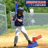 Lançador de beisebol infantil transfronteiriço brinquedo catapulta de pressão controle remoto elétrico tee treinamento de beisebol esportes