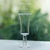 Copo Verde para Chá de Vidro Borossilicato Resistente ao Calor, Taça, Copo para Degustação de Chá, Taça Houkui de Pé Alto, Taça de Vinho Doméstica, Taça de Champagne