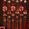 Adorno Colgante Fruta Roja Carácter Fu Año de la Oveja 2027 Decoración de Año Nuevo Colgante Festival de Primavera Manija de Puerta de Año Nuevo Sala de Estar Atmósfera Festiva
