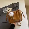 Bolsa de Axila Nuvem Estilo Coreano 2026 Nova Coleção Primavera Bolsa de Mão Plissada de Nicho com Textura para Mulheres, Bolsa Transversal com Corrente