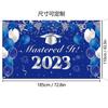 Nuevos productos transfronterizos, suministros para decoración de fiestas de graduación, tela de fondo para graduación, pancarta de graduación para campus, decoración de fondo fotográfico