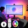 Tira de luces LED de ambiente de color sincronizado para iluminación de fondo de TV, selector de color con aplicación y sensor de cámara