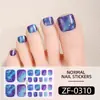 Zhengxiang Adesivos Impermeáveis para Unha do Pé Adesivos para Unha do Pé Imitação de Diamante Padrão Mármore Tingimento Halo Adesivos de Usar no Pé Atacado Transfronteiriço
