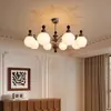 Araña de sala de estar de espectro completo estilo vintage, luz principal retro, modelo 2026, iluminación de recibidor estilo chino nuevo, lámparas de alta gama