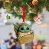 Transfronterizo Nuevo 2023 nuevo Star Wars Yoda adornos de Navidad adornos para decoración de árbol de Navidad Espejo retrovisor del coche