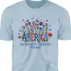 Camiseta Patriótica Floral Americana 2026 Dia da Independência 250 Anos de Liberdade, Camiseta Patriótica de Flores Silvestres 1776-2026, 4 de Julho