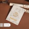 Etiqueta de equipaje transfronteriza en stock, tarjetero para pasaporte, traje estilo INS marmoleado, funda protectora para pasaporte de PU, bolsa para pasaporte y certificado