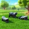 Micro Paisagem Realista Texugo Animal Figura Decoração Acessórios DIY para Jardinagem Paisagismo Ornamento Pequeno para Desktop Carro
