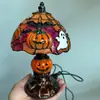 Luminária de Vitral Estilo Tiffany de Halloween Transfronteiriça