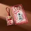 Amuleto Taoísta Pintado à Mão Ziwai Dadi Cinco Bênçãos: Fortuna, Prosperidade, Longevidade, Felicidade, Riqueza, Dinheiro, Tesouro, Pingente de Nota de Dinheiro, Talismã Adesivo de Bênção