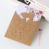 Tarjeta de felicitación de boda de papel brillante transfronterizo, corte láser, sobre de invitación de bendición de boda, invitación para el novio y la novia, stock listo