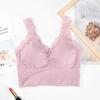 Nuevo Top de Tirante de Seda con Encaje en la Espalda para Mujer, Ajustado, Base Deportiva, Cubre Pecho, Encaje de Oso, Reina, Hombro Ancho, Tubo
