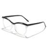 Gafas de Marco Irregular Poligonal para Lluvia Transfronterizas Anti-Luz Azul Marco de Gafas Liso Aspecto Sin Maquillaje Se Pueden Montar Lentes de Graduación