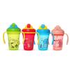 Vaso de Plástico Infantil, Vaso Doméstico para Bebé con Asa y Popote, Vaso de Aprendizaje para Beber, Diseño de Dibujos Animados, Resistente a Roturas, Vaso al por Mayor, Sellado y a Prueba de Fugas