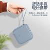 Bolsa para guardar llaves BUBM, exclusiva transfronteriza, sencilla, ligera, de alto valor, de poliuretano sensible a la piel, impermeable, resistente a arañazos, color sólido, para auriculares.