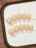 Unhas Postiças Amêndoa Cor Sólida Estilo Francês, Simples e Iluminadoras, Arte de Unhas Estilo Ins Comércio Exterior, Pontas de Unha, Unhas Postiças
