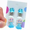 Pendientes para Niños de Nuevo Estilo, Clips para Orejas para Niñas Sin Perforaciones, Accesorios para Orejas de Oso de Dibujos Animados, Joyería Dulce de Princesa, Pendientes para Niñas Pequeñas
