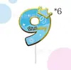 Números Calientes de Venta Transfronteriza 0-9 Adornos para Pastel de Cumpleaños para la Fiesta de Cumpleaños de Niños Decoración de Mesa de Postres