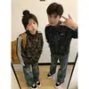 Jaqueta JMNM estilo retrô americano com estampa de leopardo, unissex, roupa de outono para casal, gola alta, listrada, curta, modelagem solta, estilo high-street, moderna