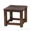 Taburete Pequeño Doméstico de Madera Maciza Vintage para Sala de Estar para Cambiarse los Zapatos, Taburete Cuadrado de Mesa de Café para Adultos, Taburete Pequeño Nórdico para Niños, Multifuncional