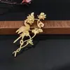 Joyería Yingyi DIY Rama de Loto Dirección Izquierda y Derecha Adorno para la Cabeza Estilo Antiguo Horquilla Material Conservación del Color por Electroforesis